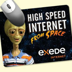 Mousepad promotional item with alien on it